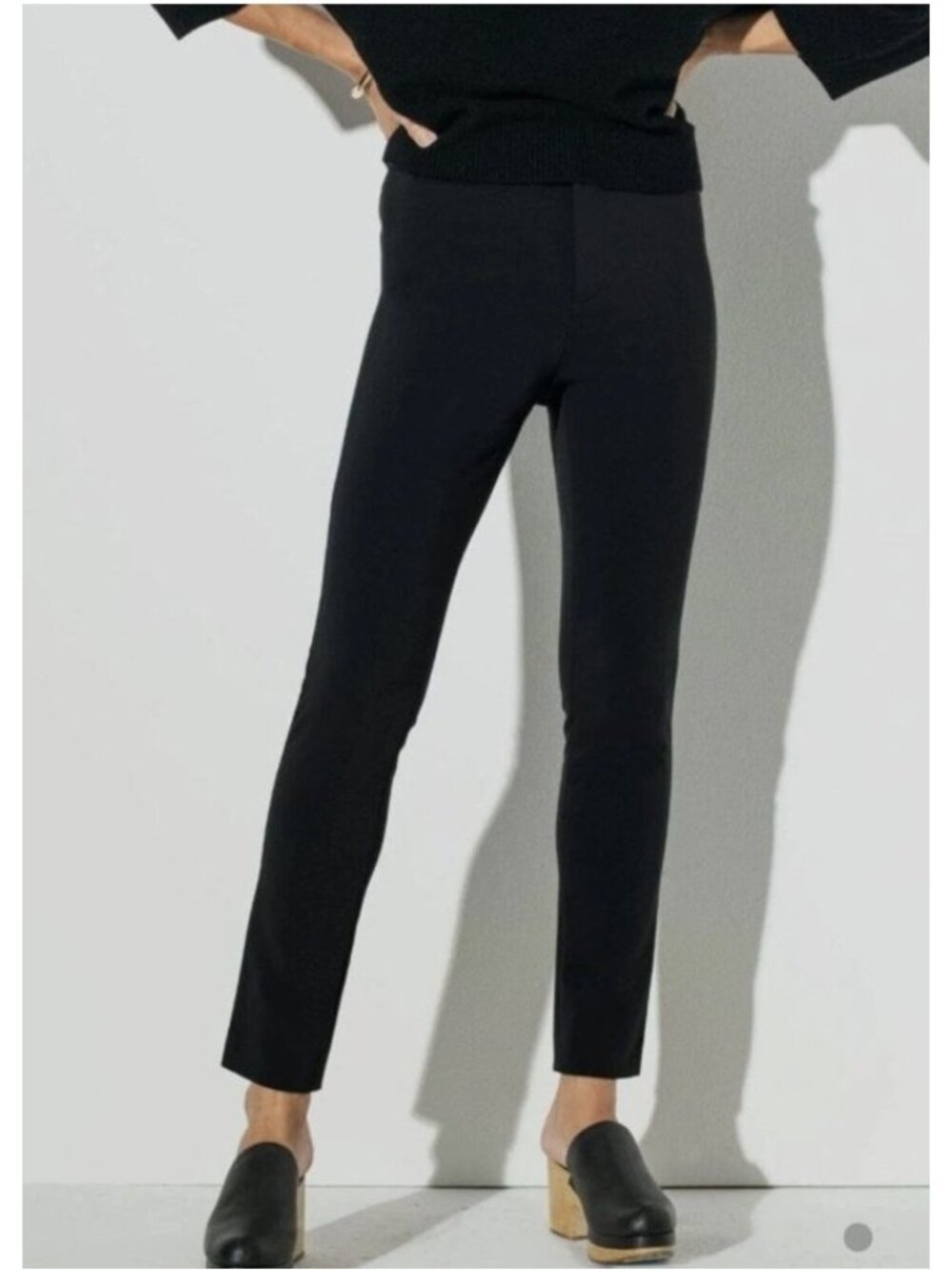 The Reset R Label Skinny Stretch Black Pants - Size XS